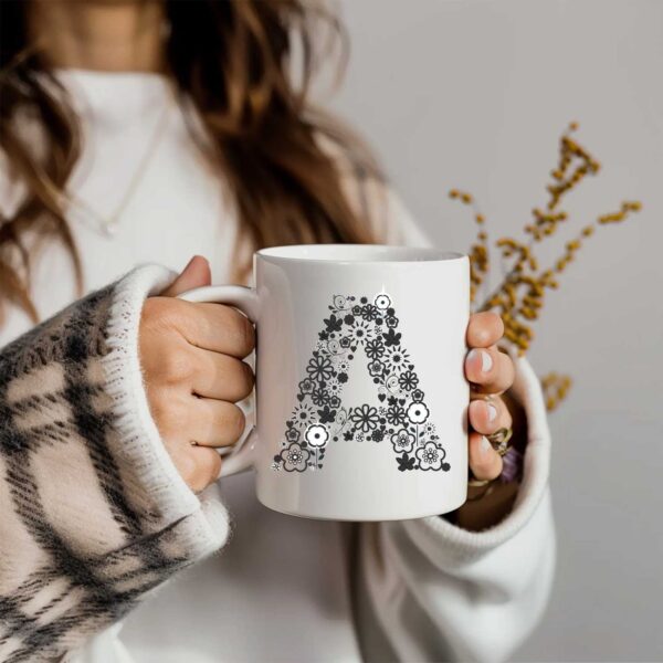 Flower Garden - Ceramic Initial Mug